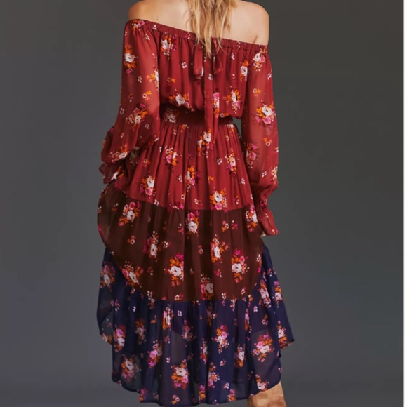 ANTHRPOLOGIE OFF-THE-SHOULDER MAXI DRESS - Picture 2 of 4